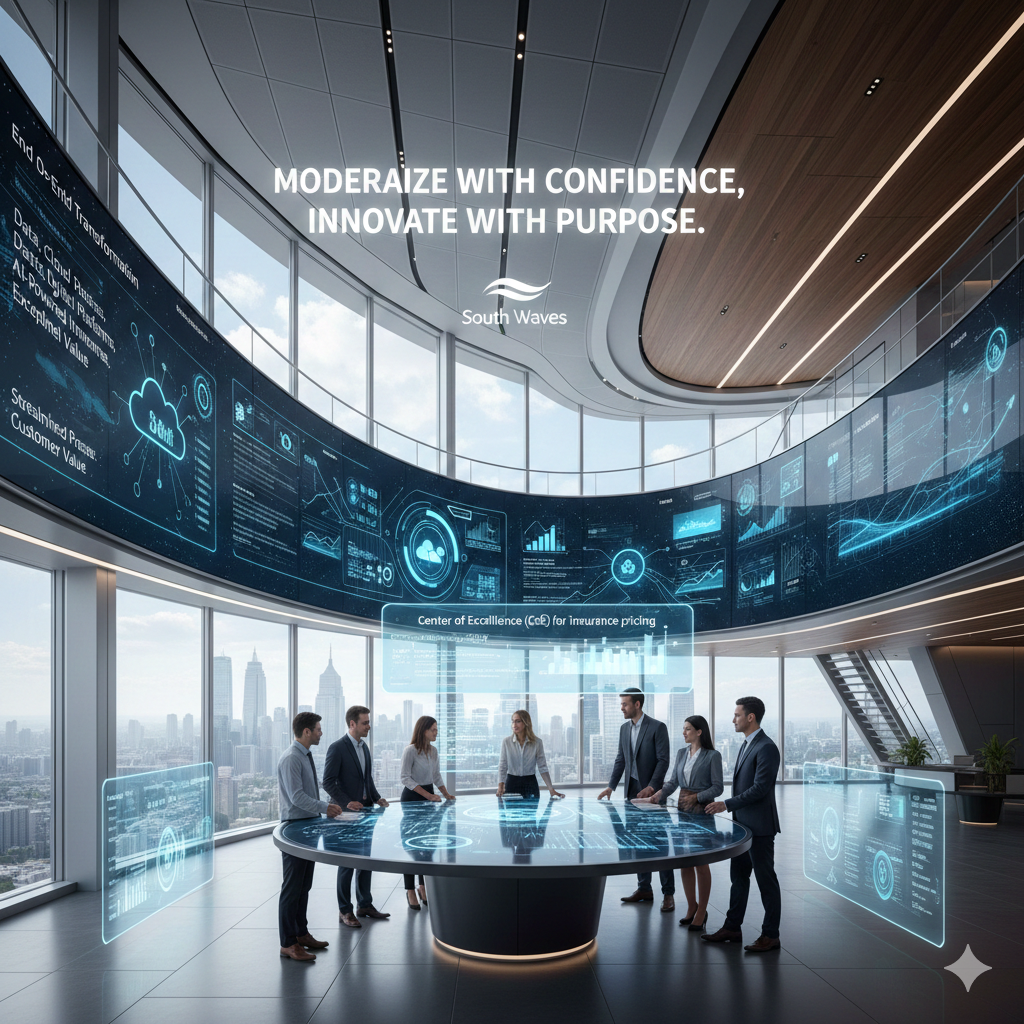 Collaborative team meeting at South Waves